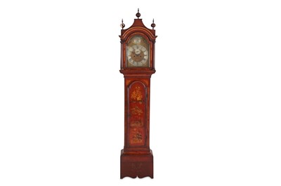 Lot 615 - A George III Japanned red and gilt lacquer...