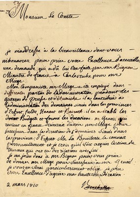 Lot 242 - Berthollet (Claude-Louis) Autograph letter...