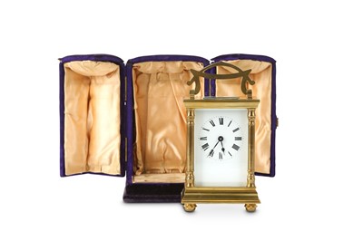 Lot 616 - A late 19th century French gilt brass carriage...