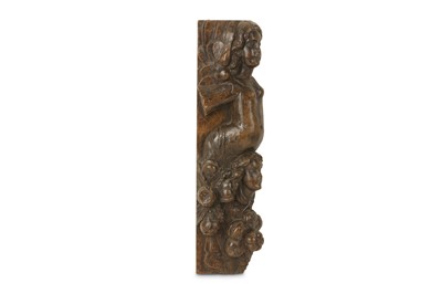 Lot 605 - A 17th century Franco-Flemish carved walnut...