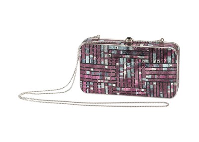 Lot 134 - Judith Leiber Geometric Minaudiere,...