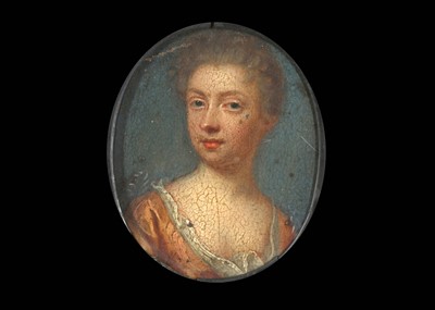Lot 2 - ENGLISH SCHOOL CIRCA 1700 Portrait miniature...