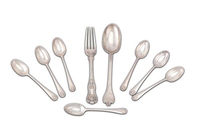 Lot 797 - A mixed group of sterling silver flatware,...