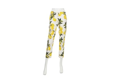 Lot 17 - Dolce and Gabbana Lemon Trousers, lemon motif...