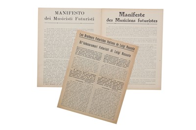 Lot 147 - Futurism.- Pratella (Francesco Balilla)...