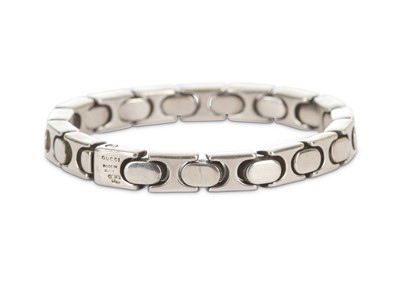 Lot 308 - Gucci Vintage Sterling Silver Bracelet,...