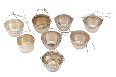 Lot 351 - A mixed group of eight late French 950...