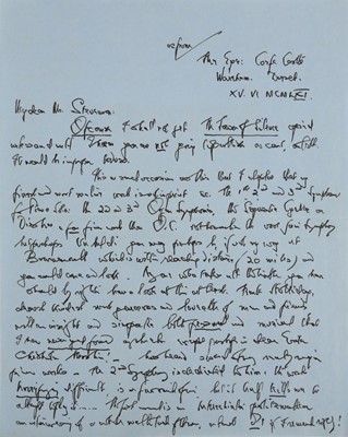 Lot 168 - Sorabji (Kaikhosru Shapurji) Autograph letter...