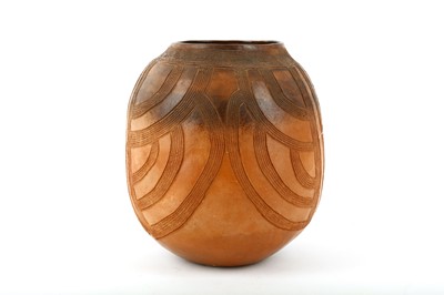 Lot 540 - A 1980s earthenware large ovoid studio pottery...
