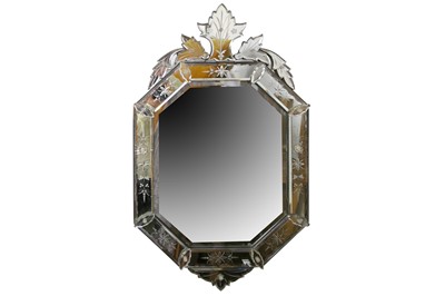 Lot 720 - An early 20th Century Venetian style bevelled...