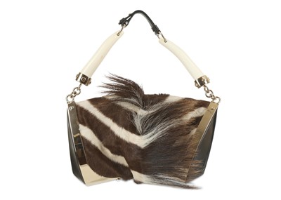Lot 182 - Yves Saint Laurent Mombasa Shoulder Bag, zebra...