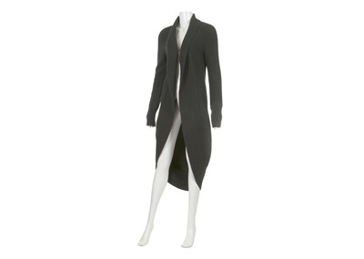Lot 265 - Chanel Black Cashmere Cotton Cocoon Cardigan,...