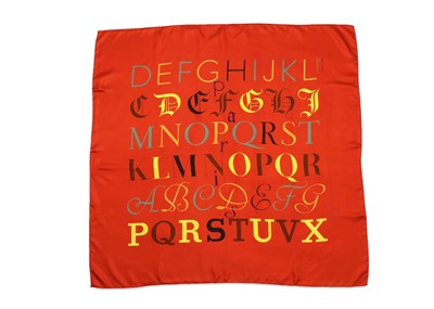 Lot 251 - Hermes 'Litterature' Silk Scarf, designed in...