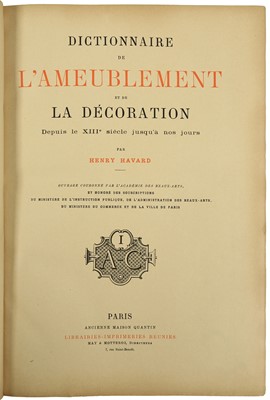 Lot 9 - Decorative Art Reference.- Havard (Henry)...
