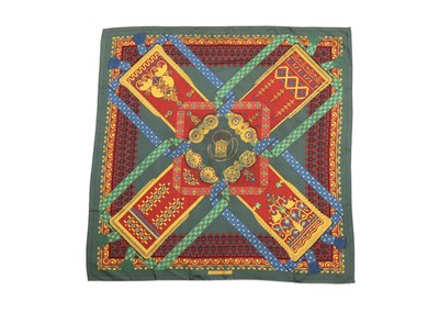 Lot 247 - Hermes 'Brins d'Or' Silk Scarf, designed in...