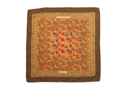 Lot 168 - Hermes 'Chasse en Inde' Cashmere Silk Pocket...