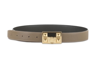 Lot 279 - Hermes Black and Etoupe Collier de Chien...