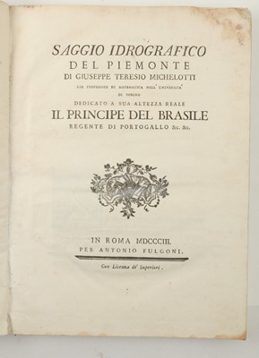 Lot 53 - Science.- Michelotti (Giuseppe Teresio) Saggio...