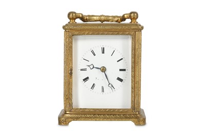 Lot 39 - A MID 19TH CENTURY FRENCH ENGRAVED GILT BRASS...