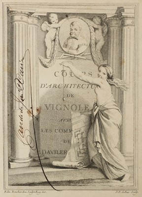 Lot 12 - Aviler (C.A., d’) Cours d’architecture,...