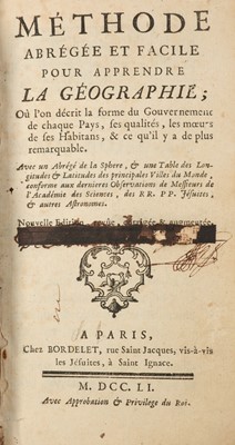 Lot 34 - Le Francois (A.) Méthode abrégée et facile...