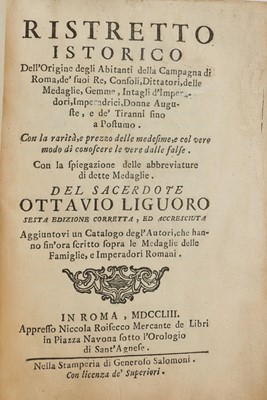 Lot 26 - History.- Liguoro (Ottavio)...