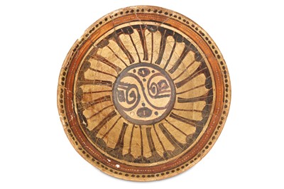 Lot 109 - A SLIP-PAINTED SARI WARE POTTERY BOWL Iran,...