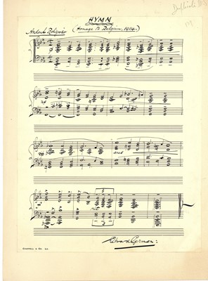 Lot 149 - German (Edward) Autograph music score for...