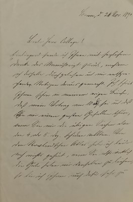 Lot 259 - Hertz (Heinrich) Autograph letter signed (‘H...