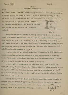 Lot 272 - Physics Nobel Laureates.- Typescript syllabus...