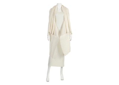 Lot 318 - Issey Miyake White Pleated Ensemble,...