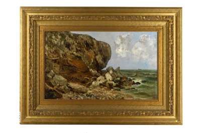 Lot 148 - JOHN FALCONER SLATER (1857-1937) Coastal Rocks...