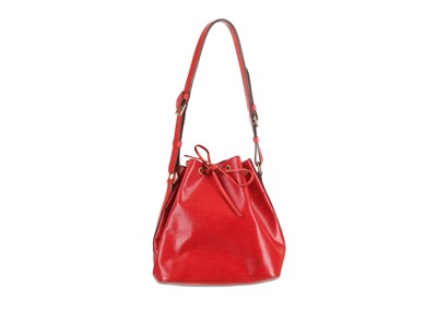 Lot 87 - Louis Vuitton Red Epi Noe PM, c. 1995, Epi...
