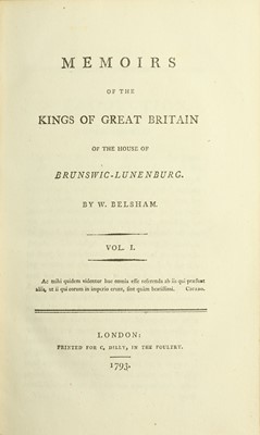 Lot 72 - Belsham (William) Memoirs of the Kings of...