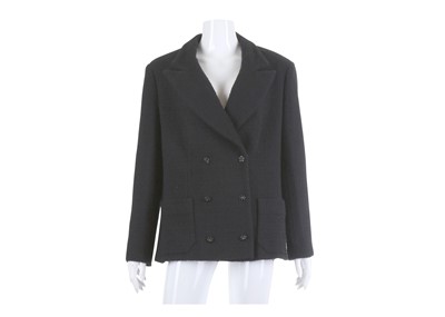 Lot 261 - Chanel Black Boucle Jacket, Cruise 2002,...
