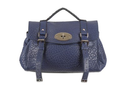 Lot 40 - Mulberry Blue Alexa Satchel Bag, shrunken calf...