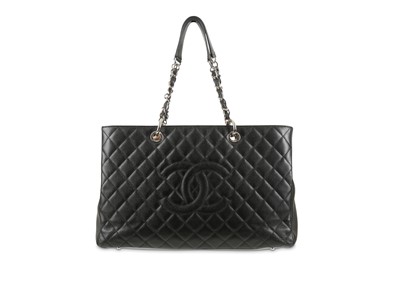 Lot 109 - Chanel Black Grand Shopping Tote (GST) XL Tote,...