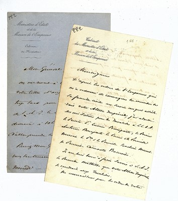 Lot 193 - Fould (Achilles) Signed letters (‘Achille...