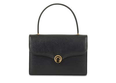 Lot 54 - Gucci Navy Top Handle Bag, 1960s, saffiano...