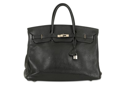Lot 125 - Hermes Black Taurillon Clemence Birkin 40, c....