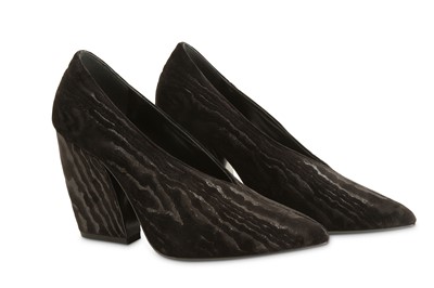 Lot 499 - Pierre Hardy Black Velvet Calamity Heels, V...