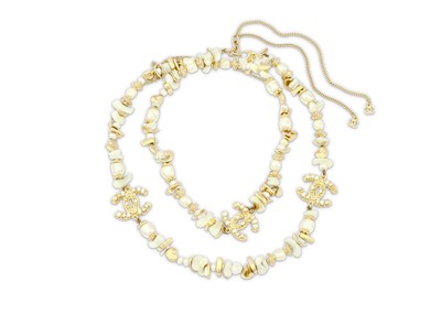 Lot 67 - Chanel Faux Pearl and Shell Sautoir, c. 2011,...