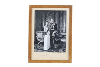 Lot 234 - Elizabeth II, Queen & Prince Philip Black and...