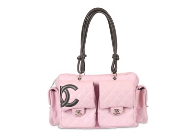 Lot 151 - Chanel Pink Cambon Ligne Reporter GM, quilted...