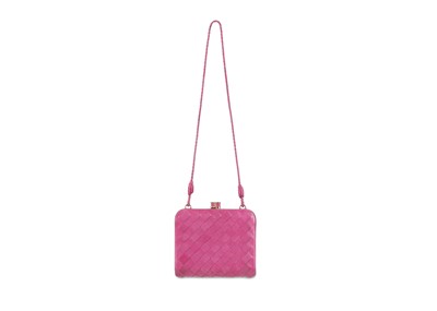 Lot 148 - Bottega Veneta Pink Mini Purse, intrecciato...