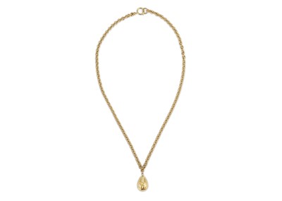 Lot 207 - Chanel Teardrop Necklace, c. 1988, resin style...