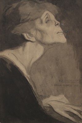 Lot 91 - Costetti (Giovanni) Eleonora Duse, pencil,...