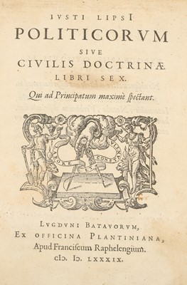 Lot 35 - Lipsius (Iustus) Politicorum sive civilis...