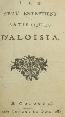 Lot 18 - Erotica.- [Chorier (Nicolas)] Meursius...