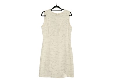 Lot 505 - Oscar de la Renta Cream Dress, sleeveless...